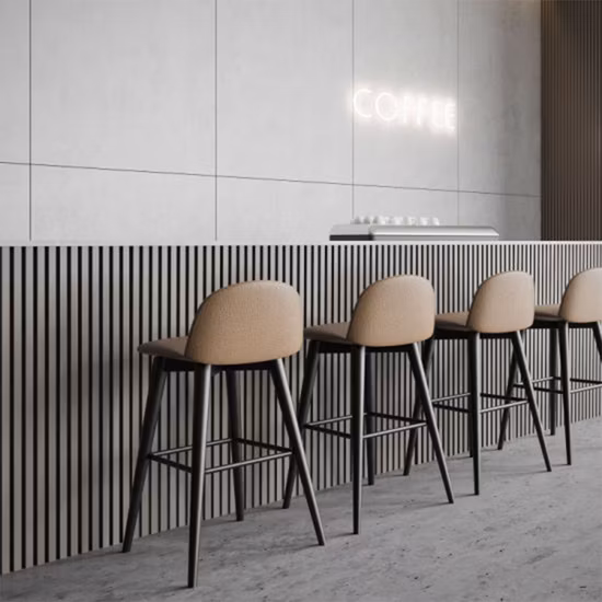 Panel de pared acústico de madera de roble macizo