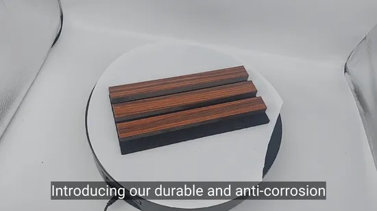 Panel de pared acústico de madera para decoración de interiores, tablero acústico de listones, decoración de pared para dormitorio