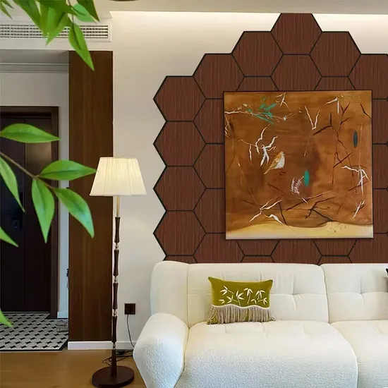 Panel de pared de aislamiento acústico 3D, moderno, flexible, poligonal irregular, con absorción de sonido para decoración de oficinas