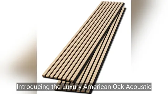 Premium Acoustic Wall Panels with Stylish Wooden Slats 