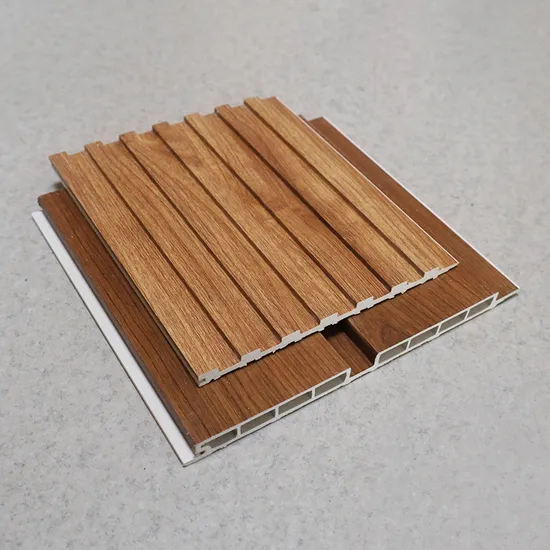 Paneles de pared de bambú rayado modernos a precio de fábrica, paneles acústicos de nogal natural impermeables e ignífugos, paneles de pared de listones, panel de pared Akupanel de PVC WPC insonorizado.