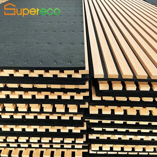 Paneles acústicos de chapa de madera natural, diseño de paneles de madera para pared con listones, paneles de madera, paneles de pared insonorizados, láminas