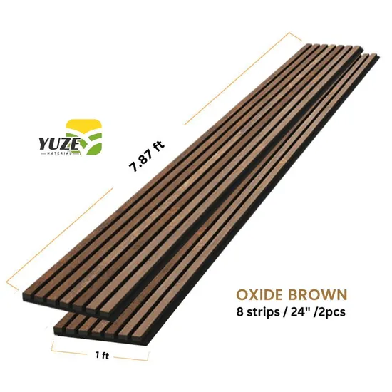 Paneles acústicos de madera MDF de diseño industrial para decoración de paredes de hoteles, apartamentos y hospitales. Diseño gráfico personalizado disponible.